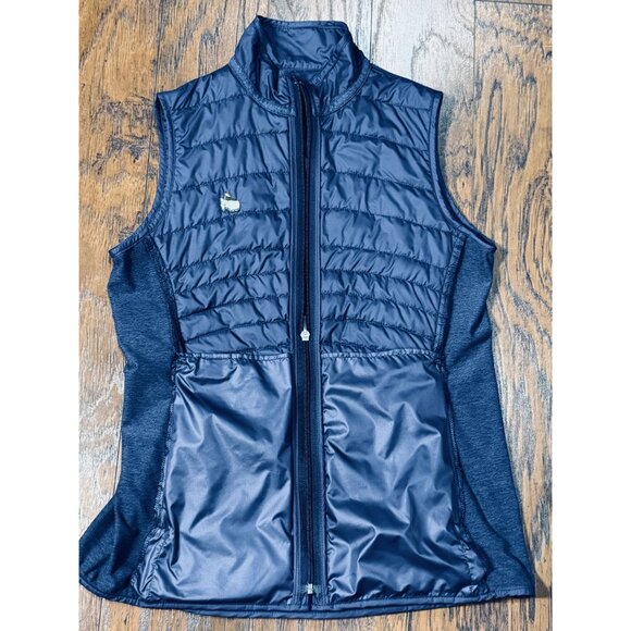 NEW Masters Magnolia Lane Tech Womens Size M Golf vest from Augusta Navy Blue - Picture 7 of 14